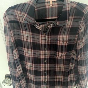 Sheer juicy couture button down